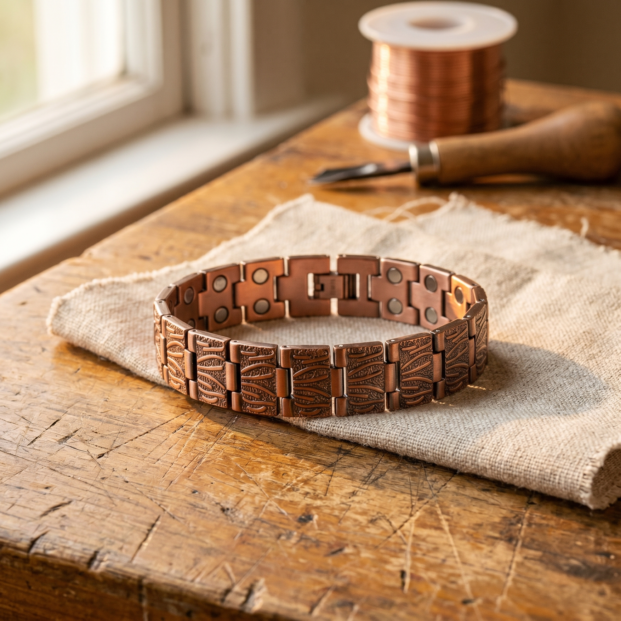 Wear Copper Grit Men's Copper Bracelet