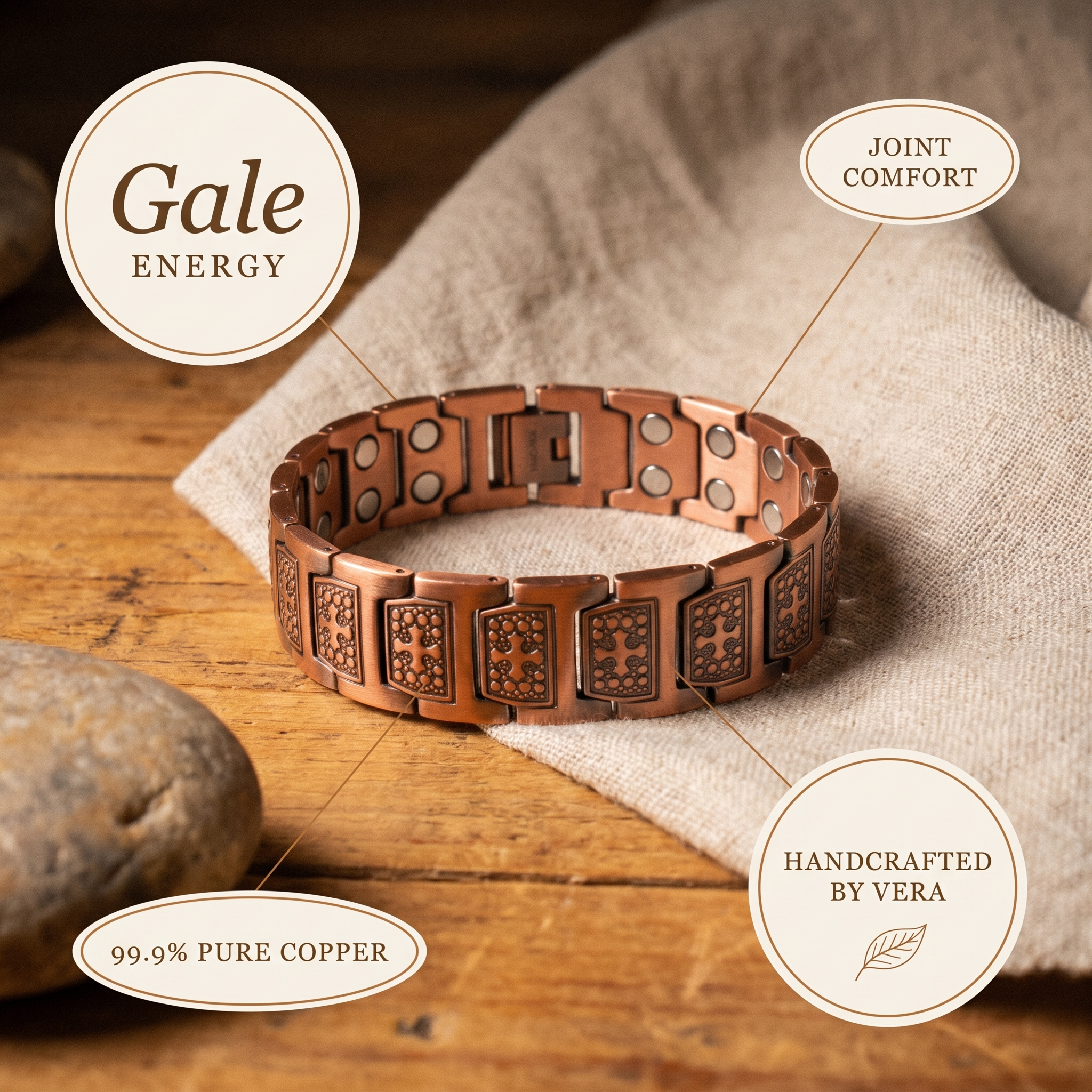 Wear Copper Gale Men's Copper Bracelet
