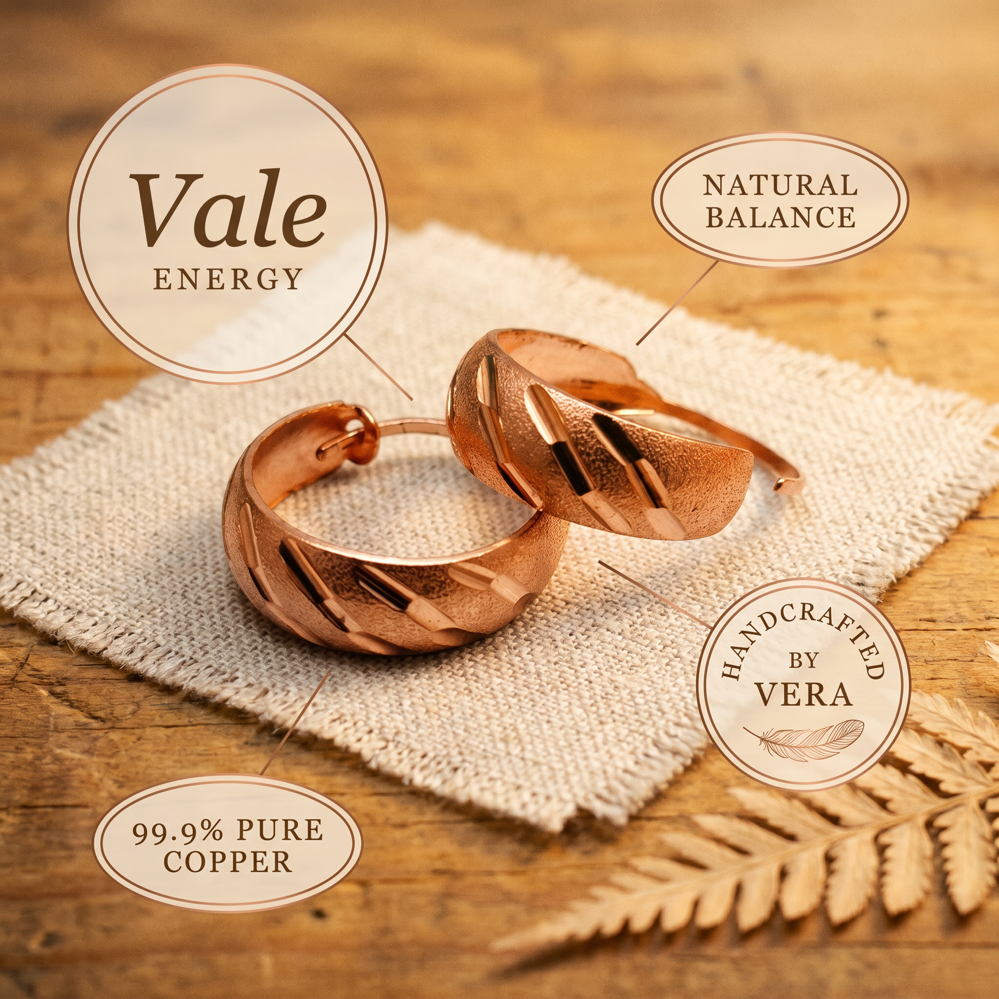 Wear Copper Vale Copper Earrings