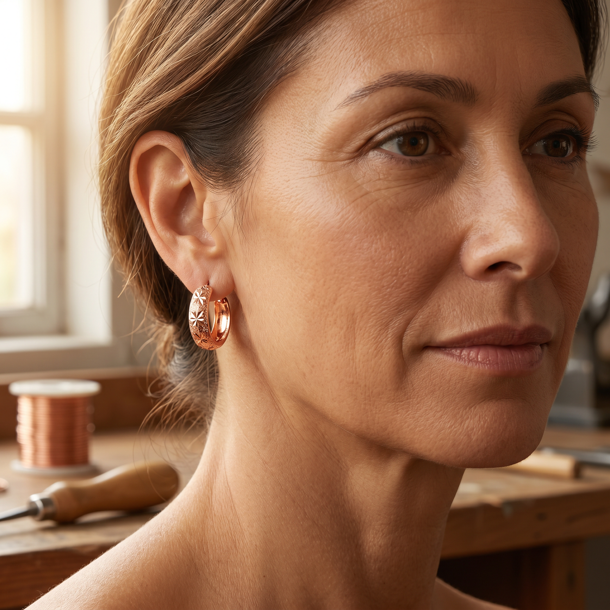 Wear Copper Dew Copper Earrings