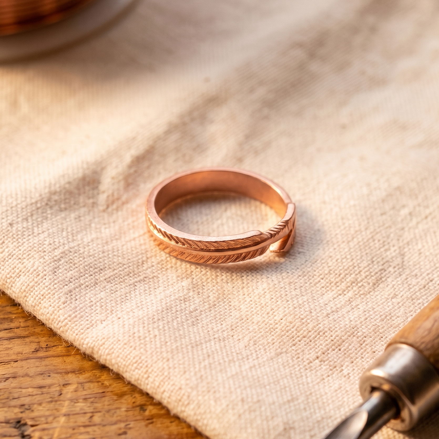 Wear Copper Root Copper Ring