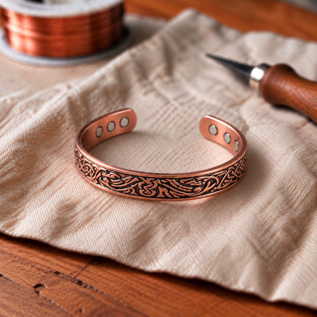 Copper Soul Flint Copper Bracelet