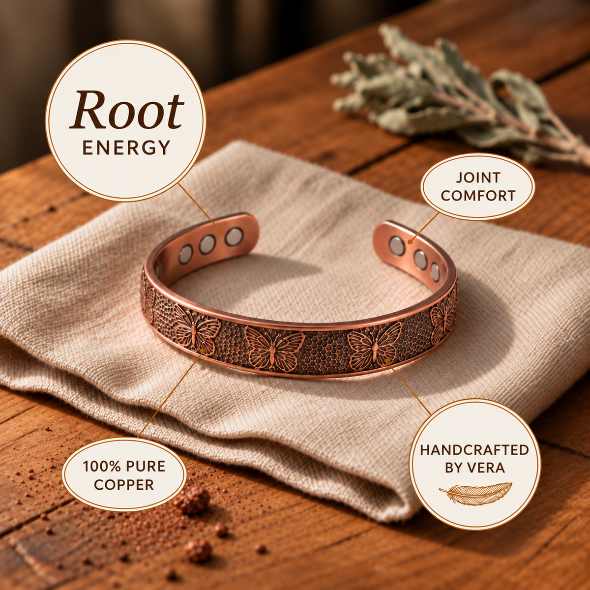 Copper Soul Shale Copper Bracelet