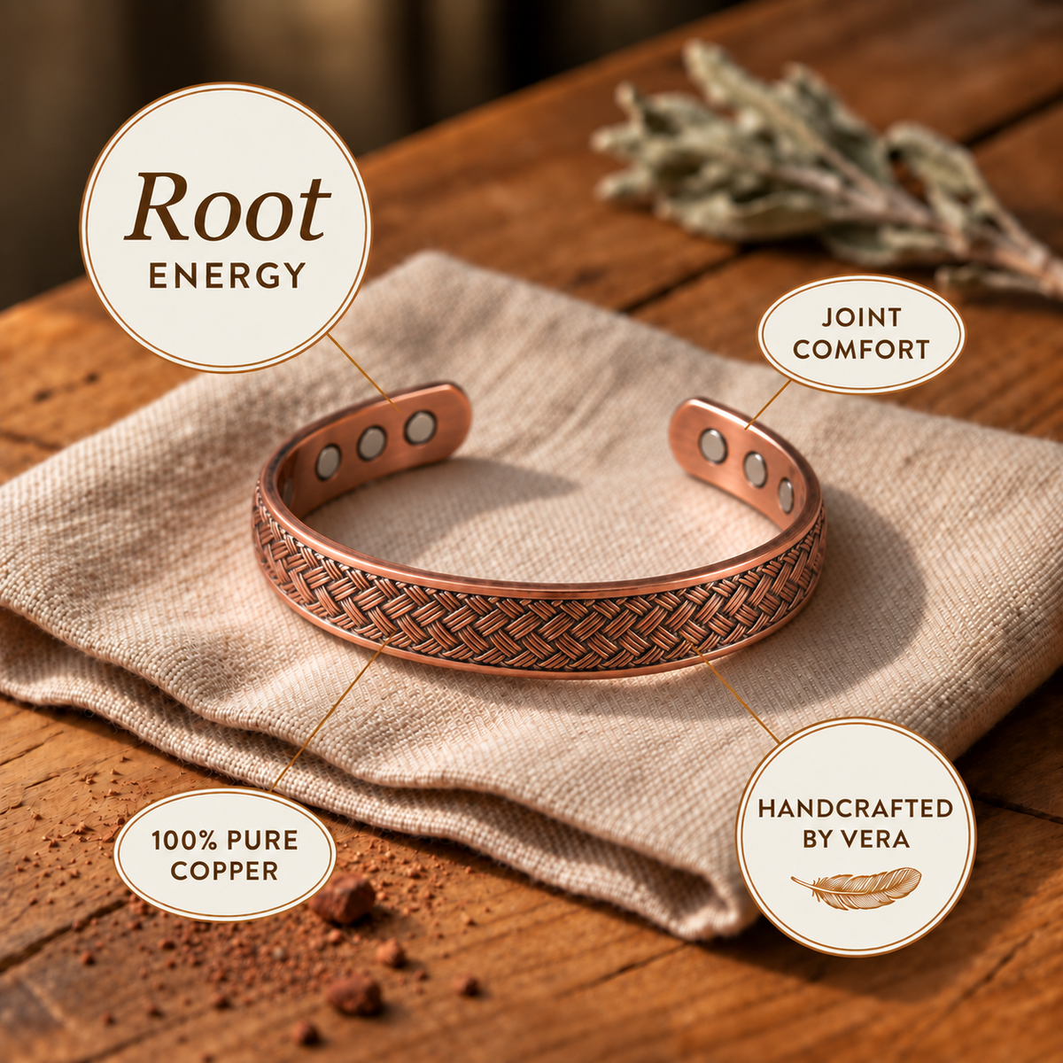 Copper Soul Russet Copper Bracelet