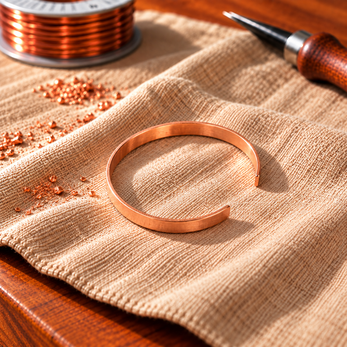 Copper Soul Smooth Copper Bracelet