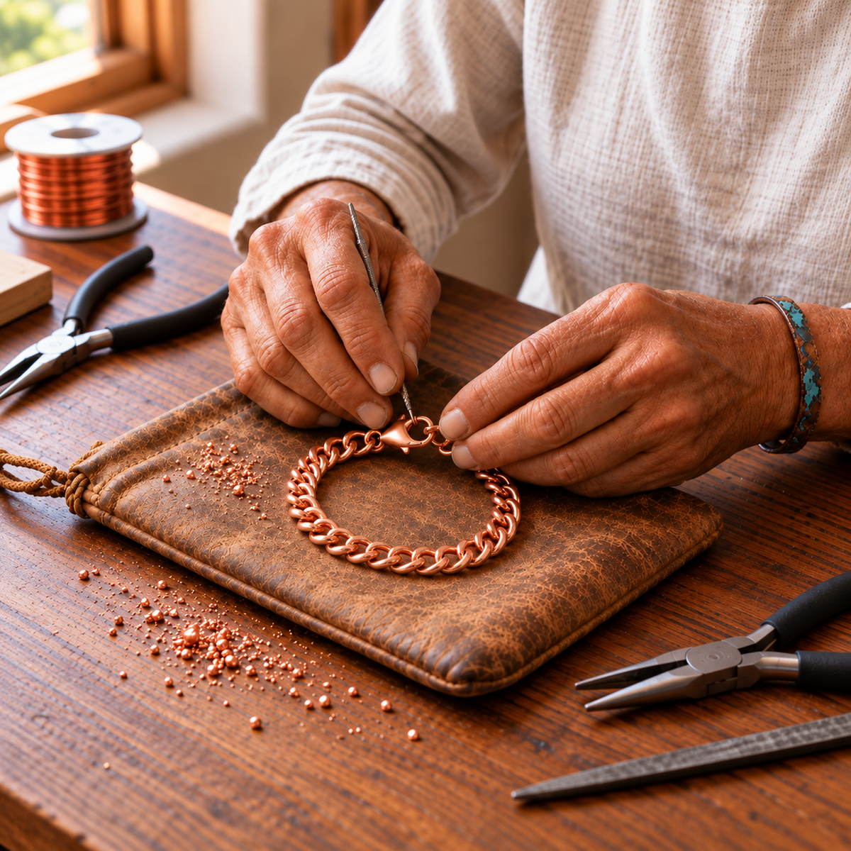Copper Soul Cuffo Men's Pure Copper Bracelet