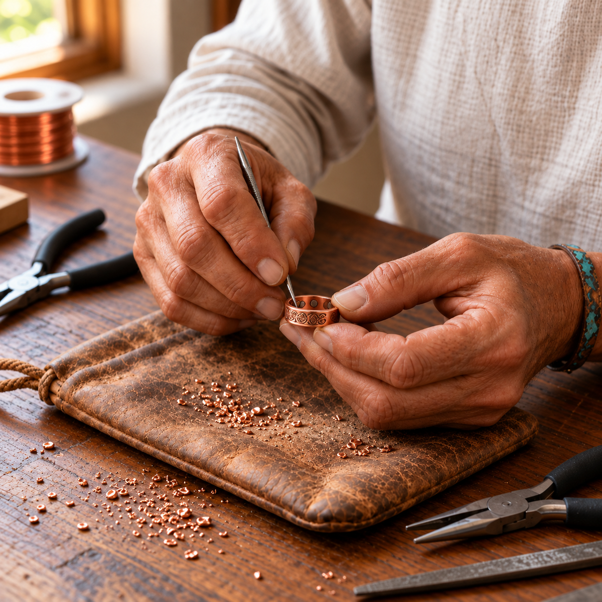 Copper Soul Grace Ring Pure Copper