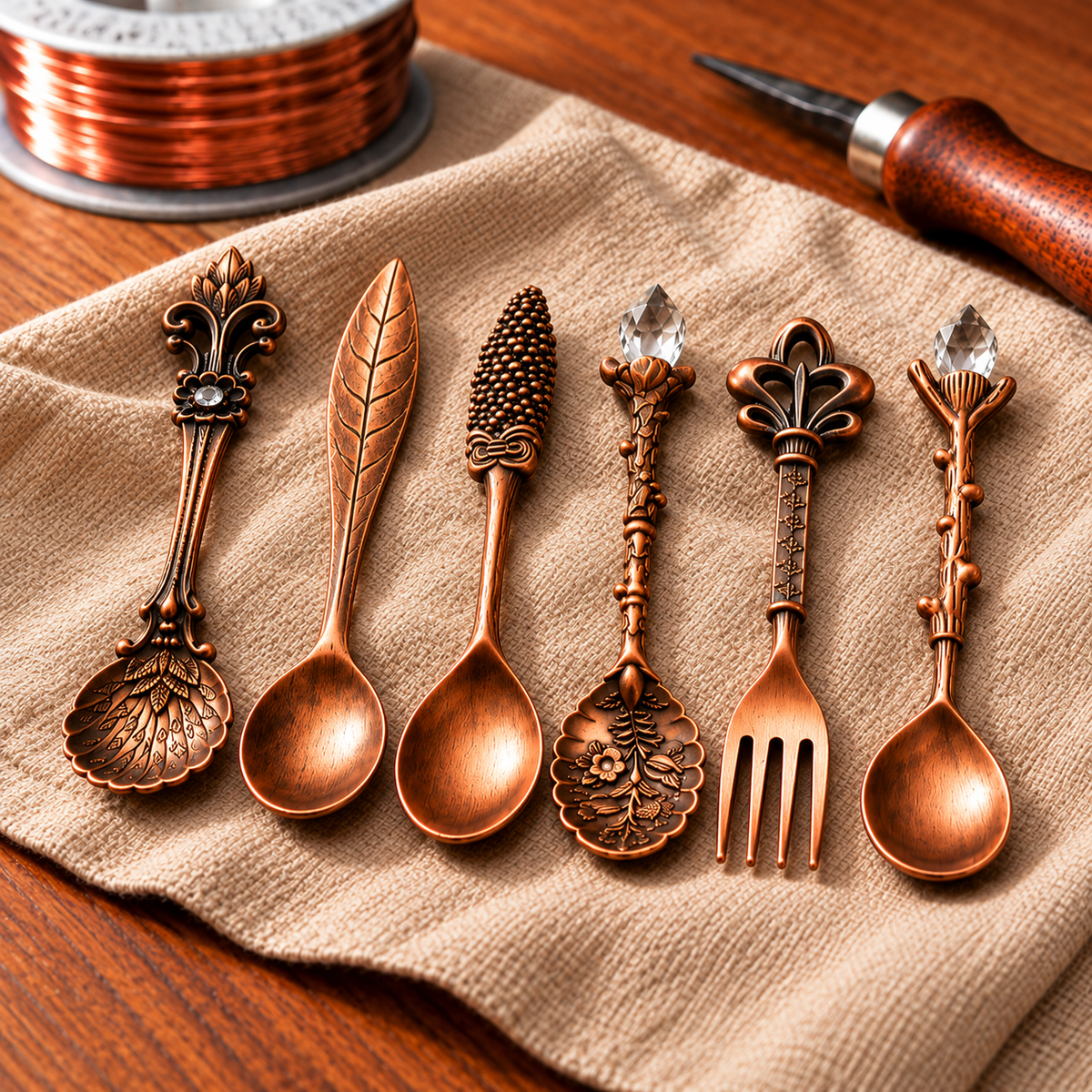 Copper Soul Pure Copper Cutlery Set