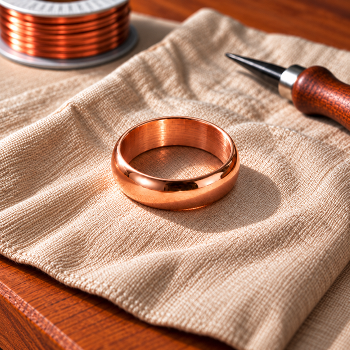 Copper Soul Plain Ring Pure Copper