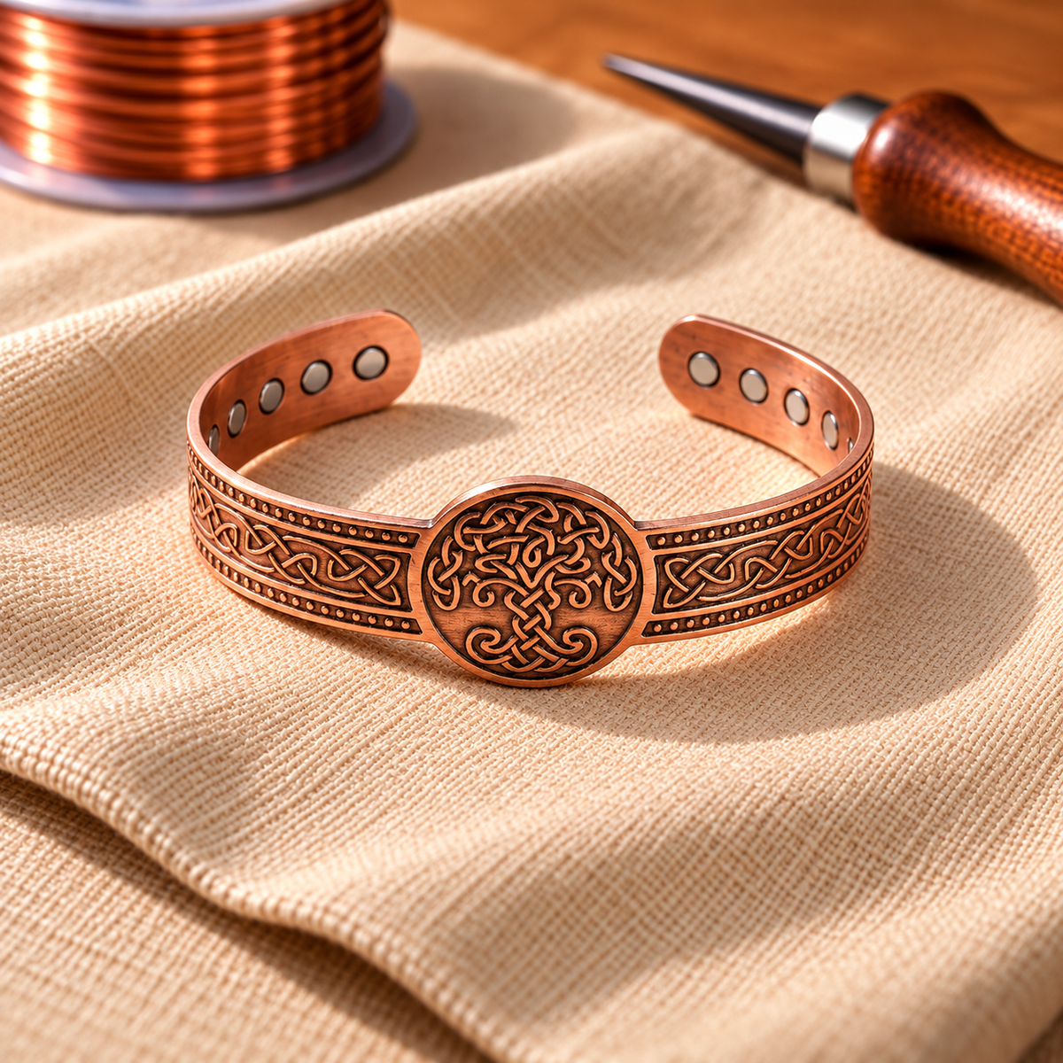Copper Soul Arbor Pure Copper Bracelet