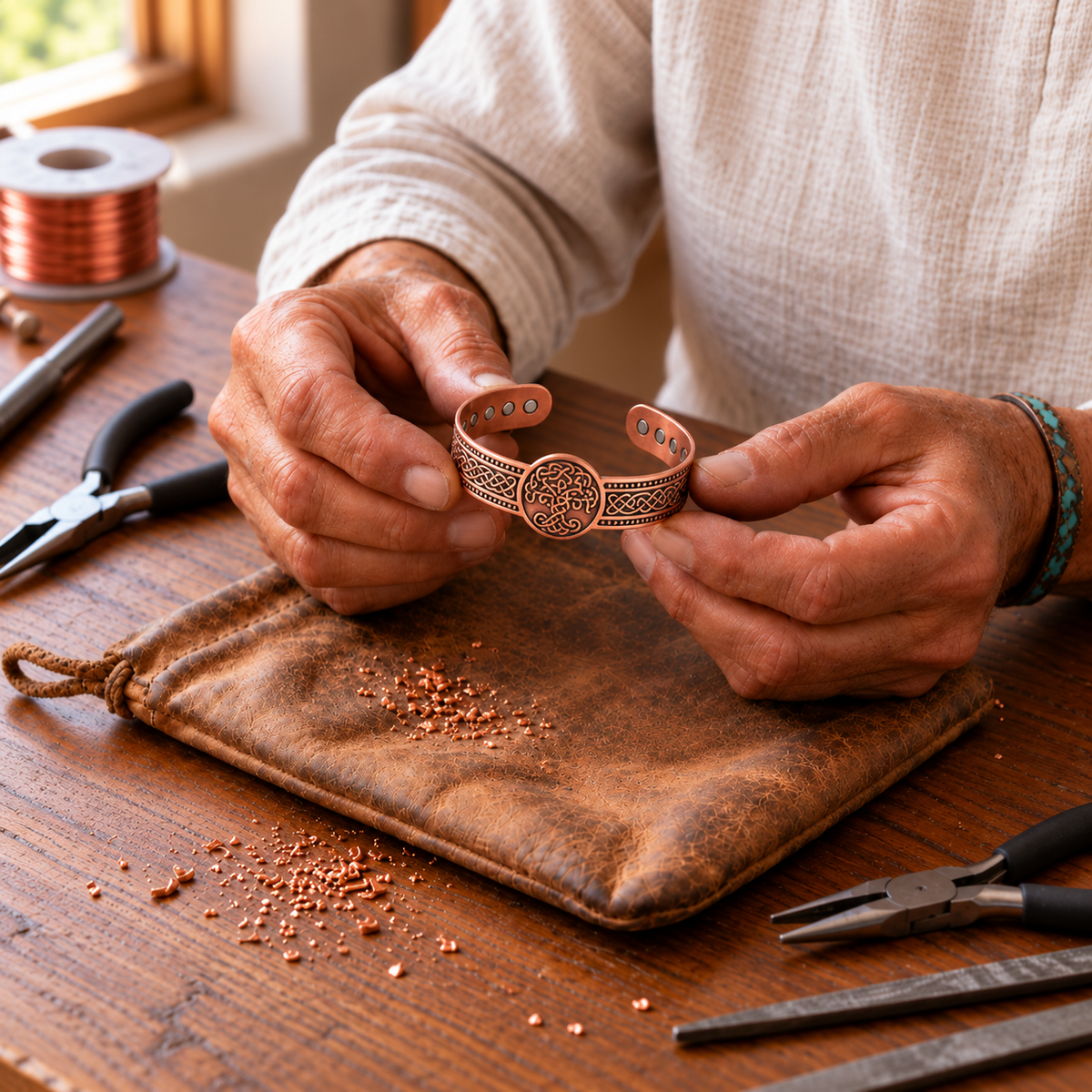 Copper Soul Arbor Pure Copper Bracelet